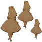 Alice In Wonderland Shapes - Just Alice Silhouette