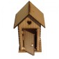 Engraved MDF Beach Hut Kit with Hinged Door