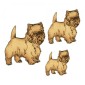 West Highland Terrier - MDF Wood Dog Shape