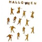 Zombies - Sheet of Halloween Mini Wood Shapes
