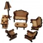 Country Cottage Lounge Suite - Mini Furniture Kit