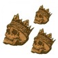 Skull wearing Crown MDF Wood Shape