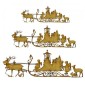 Reindeer Caravan Scene - MDF Wood Shape
