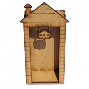 Engraved MDF Garden Shed Kit - Tall with Sign