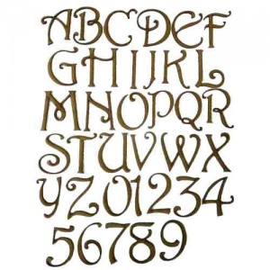 MDF Letters & Numbers - Harrington Font