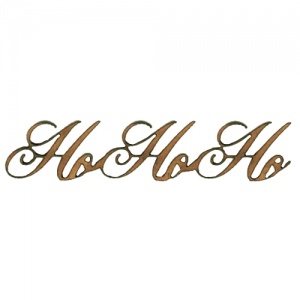 Ho Ho Ho - Wood Words in Ancestry Font