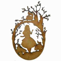 Alice In Wonderland Shapes - Enchanted Forest Silhouette