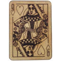 Alice In Wonderland Shapes - Queen of Hearts Playing Card