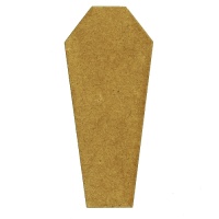 Coffin Silhouette - MDF Wood Shape