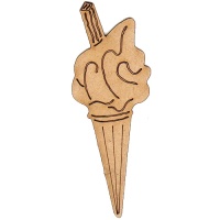 Icecream Cone - MDF Wood Shape