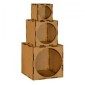 Artist Trading Block Stack Kit - Set of 3 Round Aperture Cubes