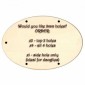 Oval Birch Ply Wood Plaque