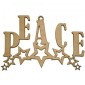 Peace - Decorative MDF & Birch Ply Wood Words - LARGE