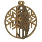 3D Snowflake Bauble MDF Wood Shape - Style 3