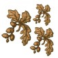 Oak Leaves with Acorns MDF Wood Shape - Style 3