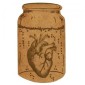 Apothecary Jar with Heart - MDF Wood Shape