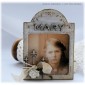 Shaped ATC Wood Blank with Engraved Floral Frame