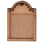 Shaped ATC Wood Blank with Engraved Floral Frame