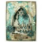 Gothic Arch ATC Wood Blank with Snowflake Frame
