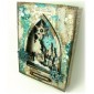 Gothic Arch ATC Wood Blank with Snowflake Frame