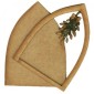 Gothic Arch ATC Wood Blank with Mistletoe Frame