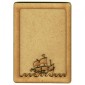 Plain ATC Wood Blank with Boat on Waves Frame