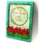 Plain ATC Wood Blank with Field of Tulips Frame