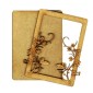 Plain ATC Wood Blank with Climbing Vines & Butterflies Frame