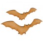 Flying Bat Silhouette - MDF Wood Shape Style 2