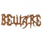 Beware - Halloween MDF Wood Word