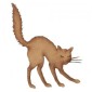 Cat with Arched Back - MDF Wood Shape