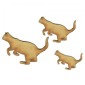 Pouncing Cat Silhouette - MDF Wood Shape