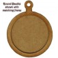 Plain Round Bauble Frame - MDF Wood Shape