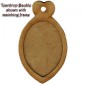 Plain Teardrop Christmas Bauble - MDF Wood Shape