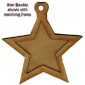 Plain Star Christmas Bauble - MDF Wood Shape