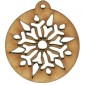 Snowflake Cut Out Bauble - MDF Wood Shape