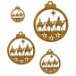 Three Wise Men & Camels Bauble - MDF Wood Shape