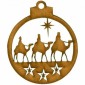 Three Wise Men & Camels Bauble - MDF Wood Shape