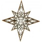 8 Pointed Star - MDF Lace Cut Bauble