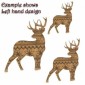 Stag - Christmas Pattern MDF Wood Shape