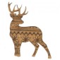 Stag - Christmas Pattern MDF Wood Shape