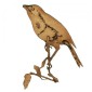 Robin Perching on Twig - MDF Bird Wood Shape