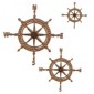 Ships Wheel Compass - MDF Wood Shape