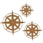 Compass MDF Wood Shape