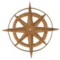 Compass MDF Wood Shape