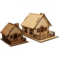 Chalet Cottage with Fence - MDF House Kit