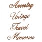 Ancestry MDF Wood Font - Create A Word - Max 8 Letters