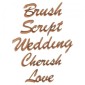 Brush Script MDF Wood Font - Create A Word - Max 12 Letters
