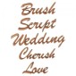 Brush Script MDF Wood Font - Create A Word - Max 10 Letters