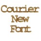 Courier MDF Wood Font - Create A Word - Max 8 Letters